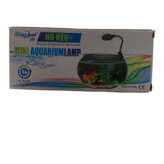 Bluepet N6 NEO+ Mini Aquarium Lamp - 6W Nano Tank LED Light, Clip-On Design