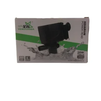 Venus Aqua U6602 Aquarium Power Head - 20W 1200L/H Submersible Pump for Fresh & Salt Water
