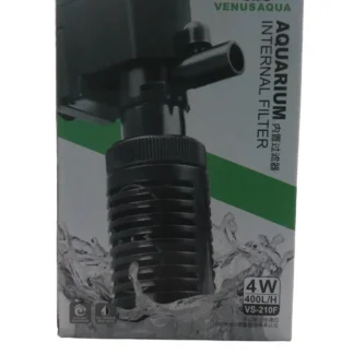 VENUSAQUA VS-210F Internal Aquarium Filter - 4W, 400L/H Submersible Pump