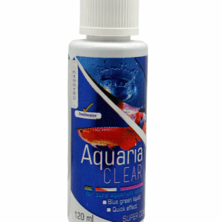 Aquaria Clear Aquarium Water Clarifier – Fast Acting Blue Green Liquid for Crystal Clear Freshwater Tanks (120ml)