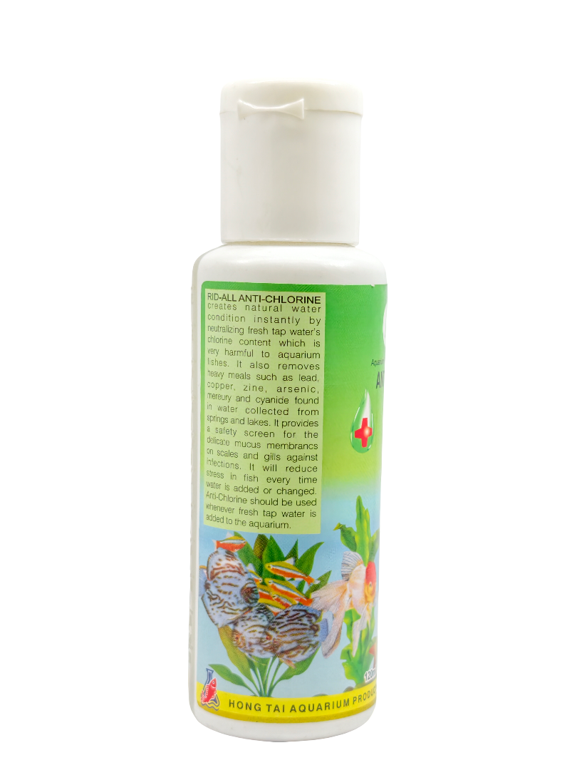 Rid-All Anti-Chlorine Aquarium Water Conditioner – Instantly Neutralizes Chlorine & Chloramine, Safe Freshwater Fish Treatment (120ml) - Image 3