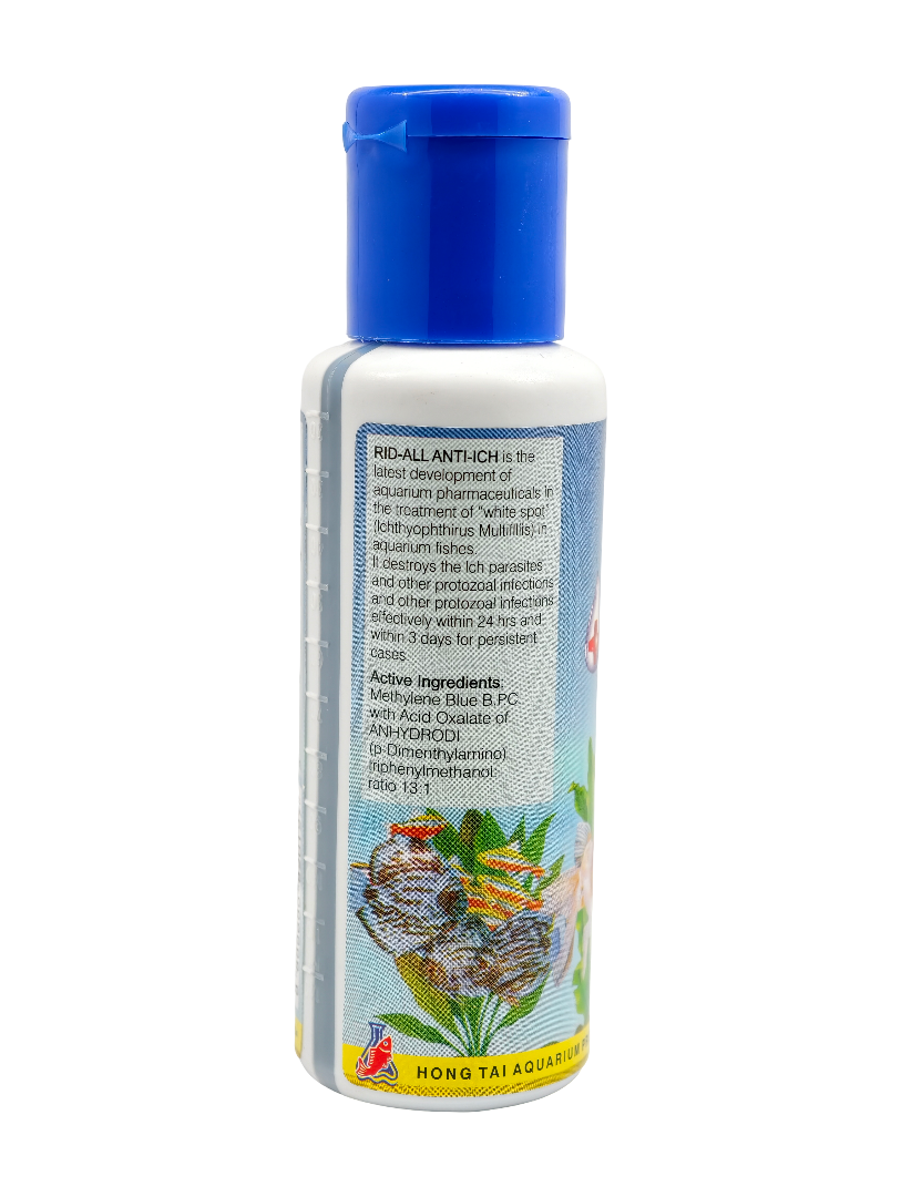 Rid-All Anti-Ich Aquarium Fish Medicine – White Spot (Ich) Disease Treatment for Freshwater Fish, Fast Acting Formula (120ml) - Image 2