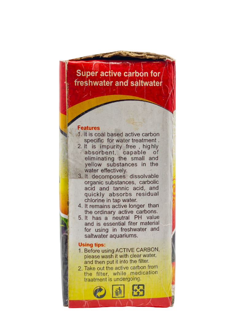 Active Carbon for Aquarium Filter – Premium Activated Carbon Media for Crystal Clear Water, Odour Removal & Toxin Control (250g) - Image 2