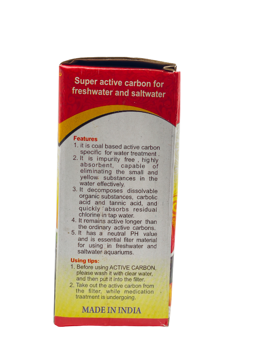 Active Carbon for Aquarium Filter – Premium Activated Carbon Media for Crystal Clear Water, Odour Removal & Toxin Control (250g) - Image 3